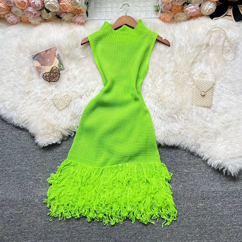 YuooMuoo femmes robe 2026 nouvelle mode d'été Sexy ajouré couture sans manches moulante robe de soirée coréenne dame plage robes