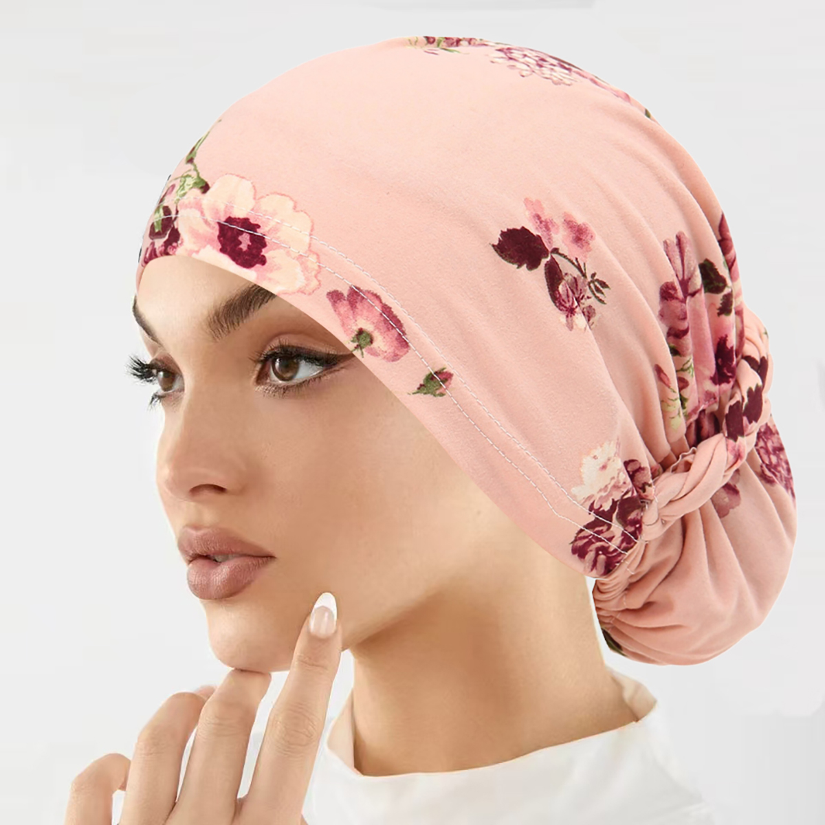 Hijabs musulmans, foulard à Turbine en spirale, Turban imprimé, Bonnet indien, couvre-chef doux et respirant, accessoires pour femmes