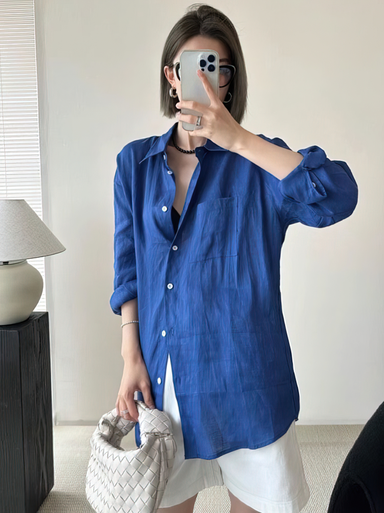 Chemise surdimensionnée en coton et lin à manches longues pour femmes, chemise longue blanche, printemps été, vêtements d'extérieur décontractés, haut basique, chemisier