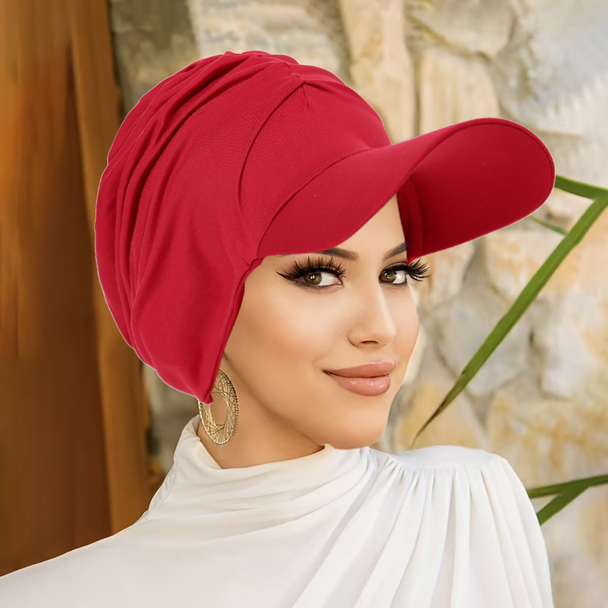 Nouveau chapeau à large bord pour femmes musulman Turban casquette multicolore pull Bonnet voyage bonnets chapeau de soleil perte de cheveux mode