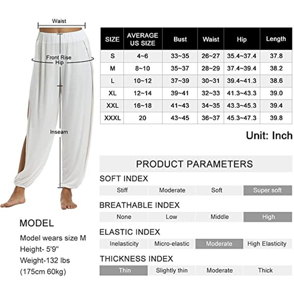 Pantalon Harem Hip Hop Tendance à Fente Latérale, Taille Haute, Jambes Larges, pour Danse Moderne et Yoga
