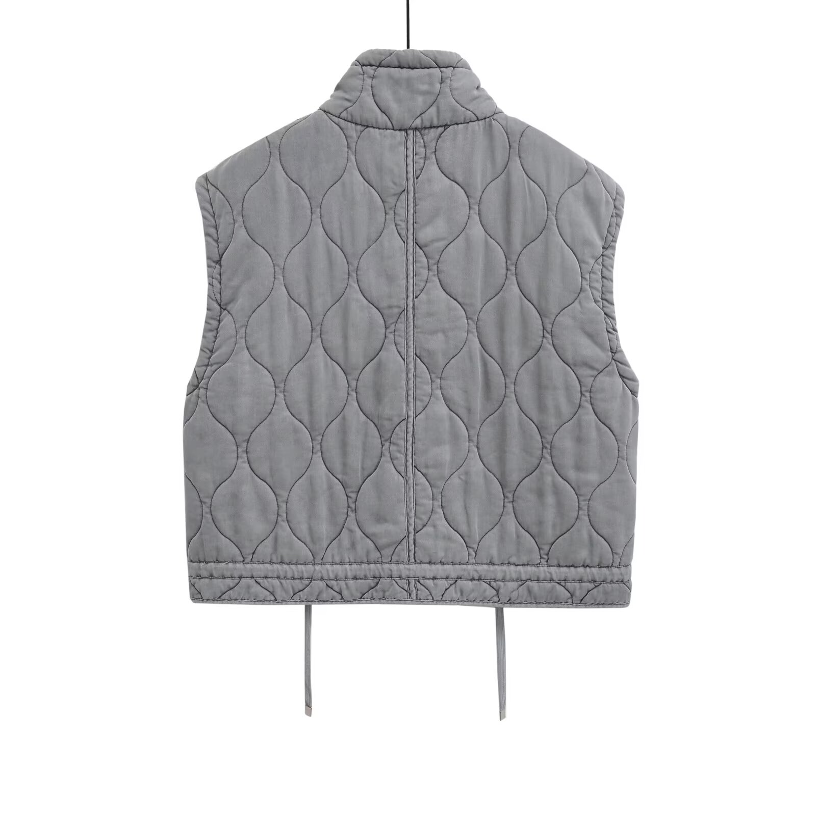 Gilet manteau femmes vestes gris hauts sans manche manteau zartins 2025 vêtements d'extérieur femme gilet Streetwear mode femme vestes manteau