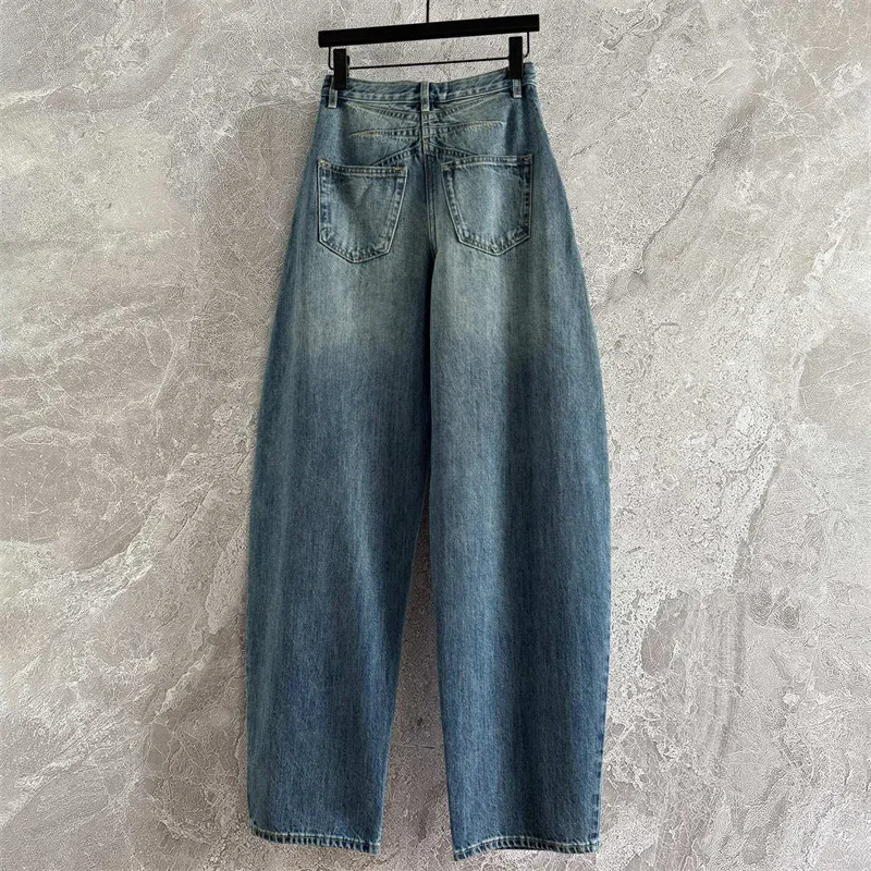 Jean femme nouveau pantalon taille haute slim jambe droite pour l'automne 2025 pur coton pantalon femme couteau incurvé jean pantalon en jean