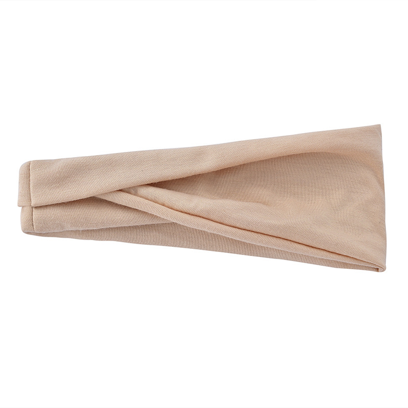 6 pièces femmes bandeau solide torsion coton large Turban noué bandeau filles bandeau mode cheveux accessoires en gros