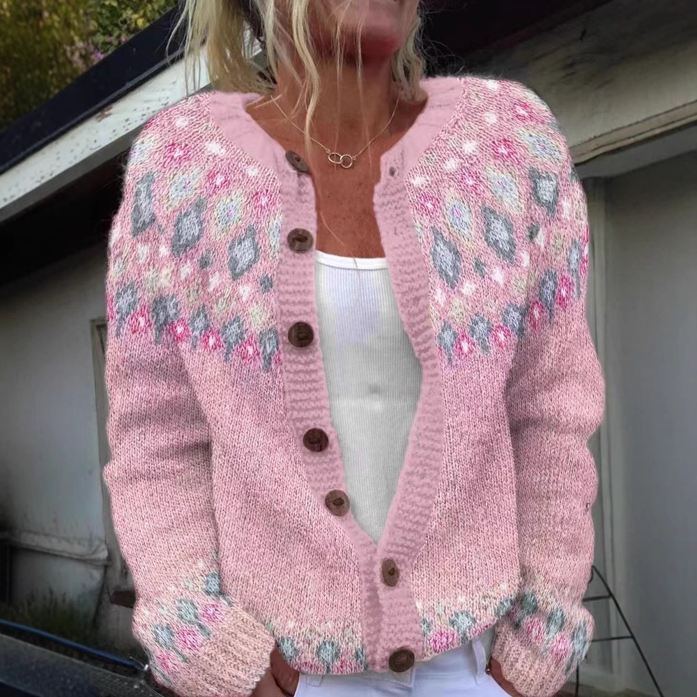 ​ Cardigan en tricot Jacquard de Style ethnique pour femmes, style bohème, ouvert sur le devant, manteau avec frange, coupe ample, vêtements d'extérieur pour printemps et automne