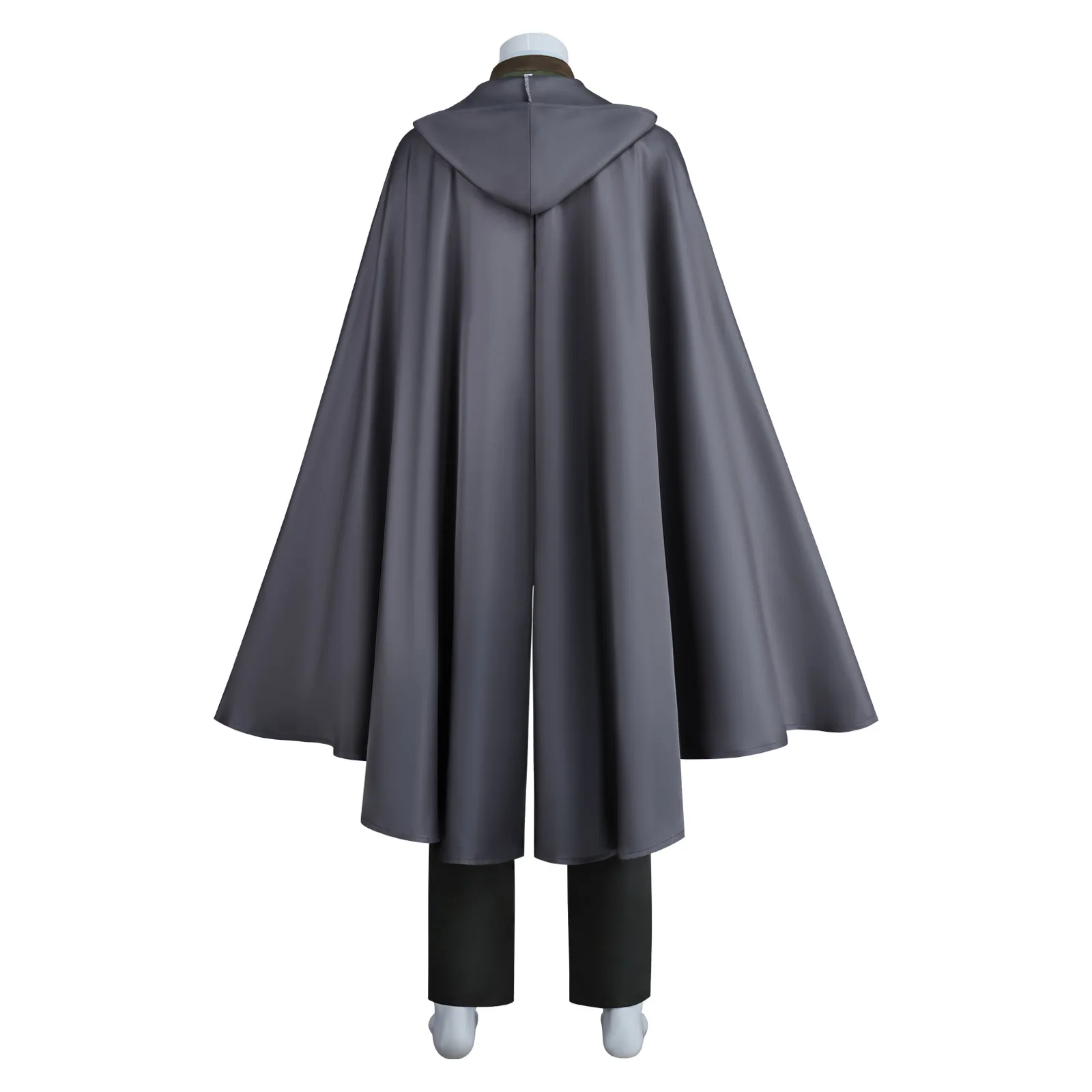 Costume de cosplay de prince elfe Legolas pour homme, haut vert foncé, cape grise, tenue de guerrier médiéval, costume de bataille, tenue de fête d'Halloween et de carnaval