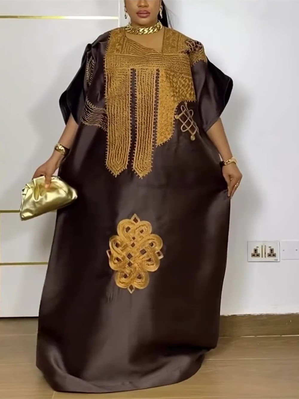 Robes africaines pour femmes, vêtements traditionnels africains Dashiki Ankara, Robe brodée Abayas, Kaftan musulman, Robe Maxi longue