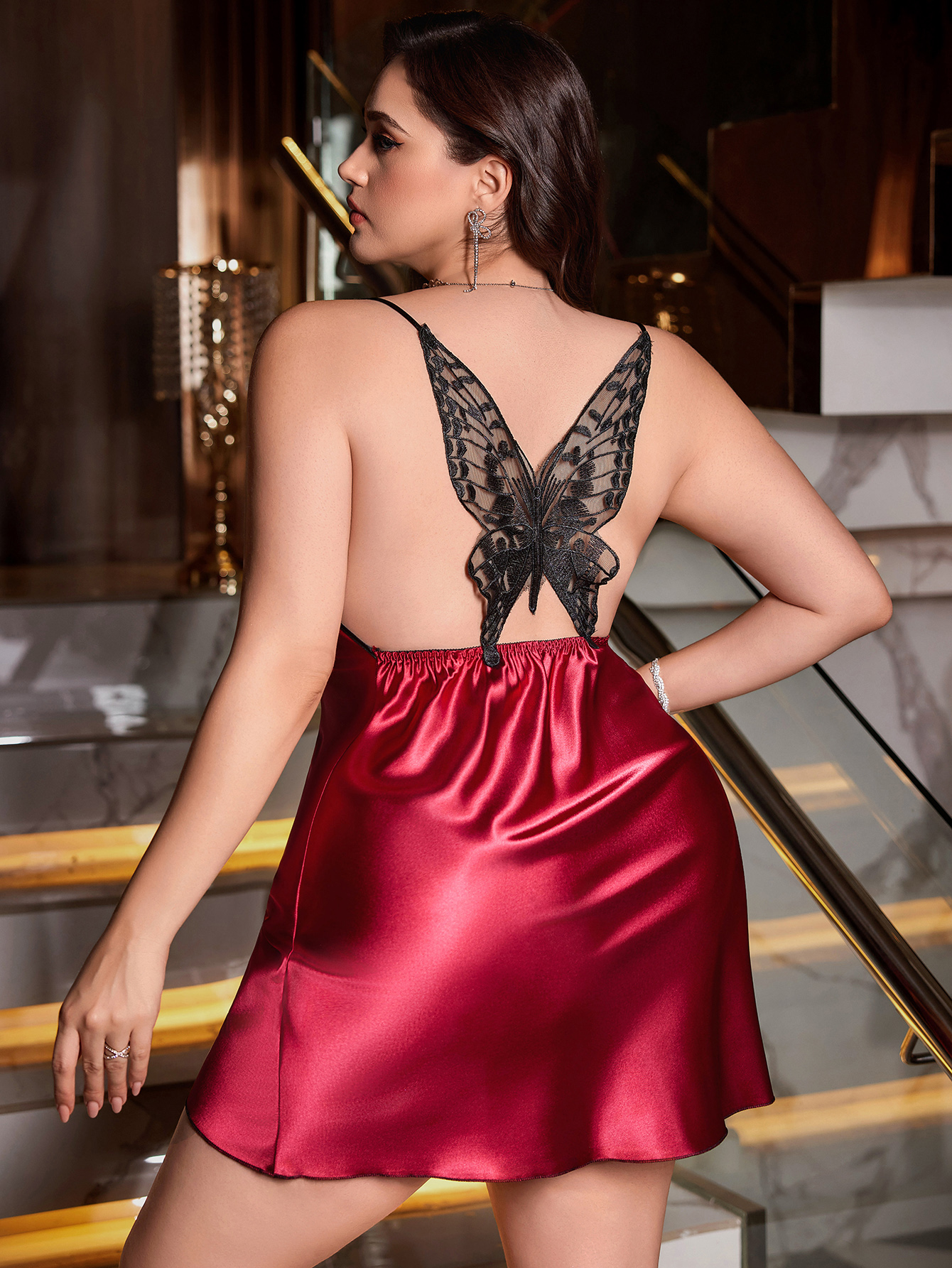 Robe pour femmes grandes tailles, robe sexy à dos nu, vêtements pour femmes, robe de soirée confortable pour femmes grandes tailles