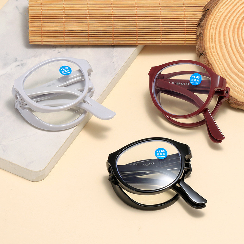 Mode MINI Design lunettes de lecture hommes femmes pliant petites lunettes cadre noir lunettes en métal avec boîte d'origine Portable Oculos