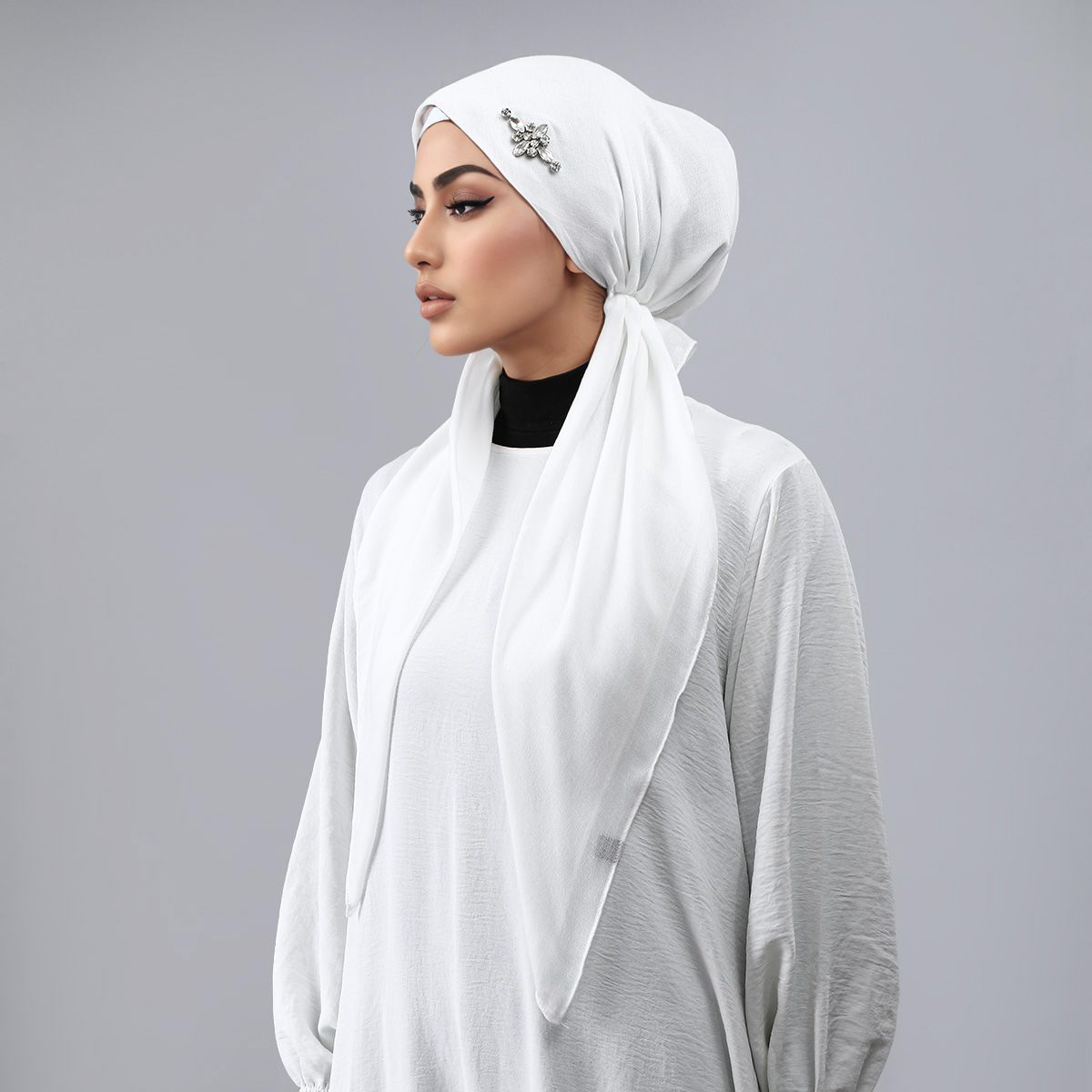 Hijab en coton et lin musulman, tendance, avec strass estampés à chaud, chapeau foulard en coton et lin, doux et agréable pour la peau, couvre-chef