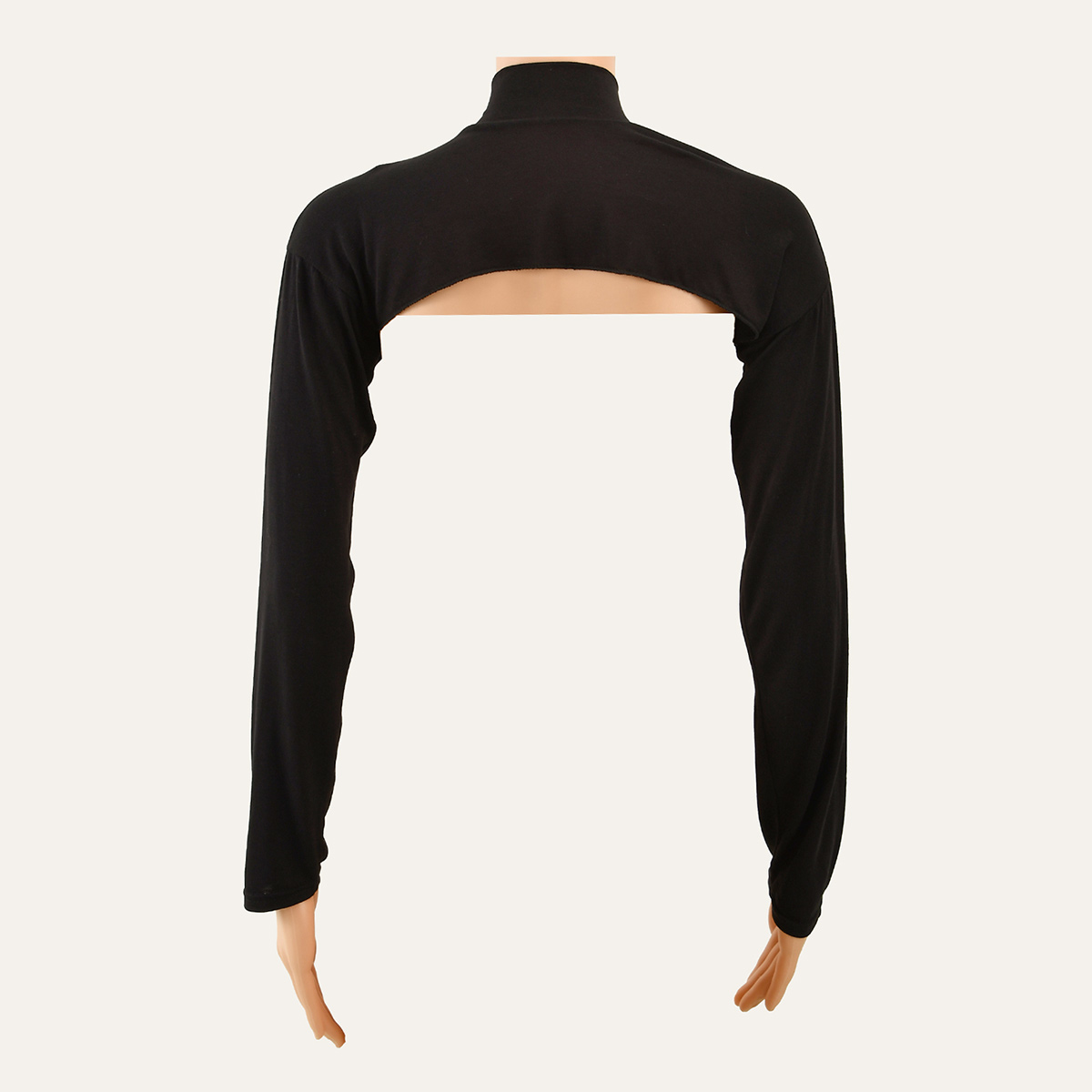 Élastique Modal coton Jersey col complet manches femme musulman longue bras couverture haussement d'épaules manches longues crème solaire porter sous t-shirt