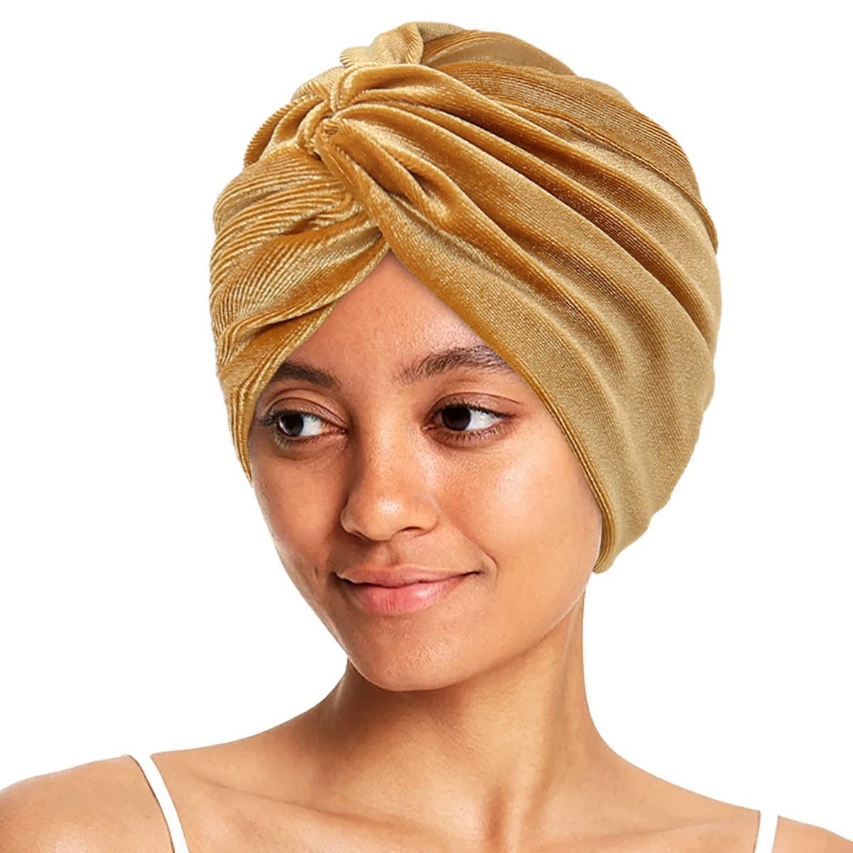 Casquettes Hijab musulmanes en velours pour femmes, couleur unie, Turban indien, Bonnet doux et élastique, accessoires pour vêtements islamiques