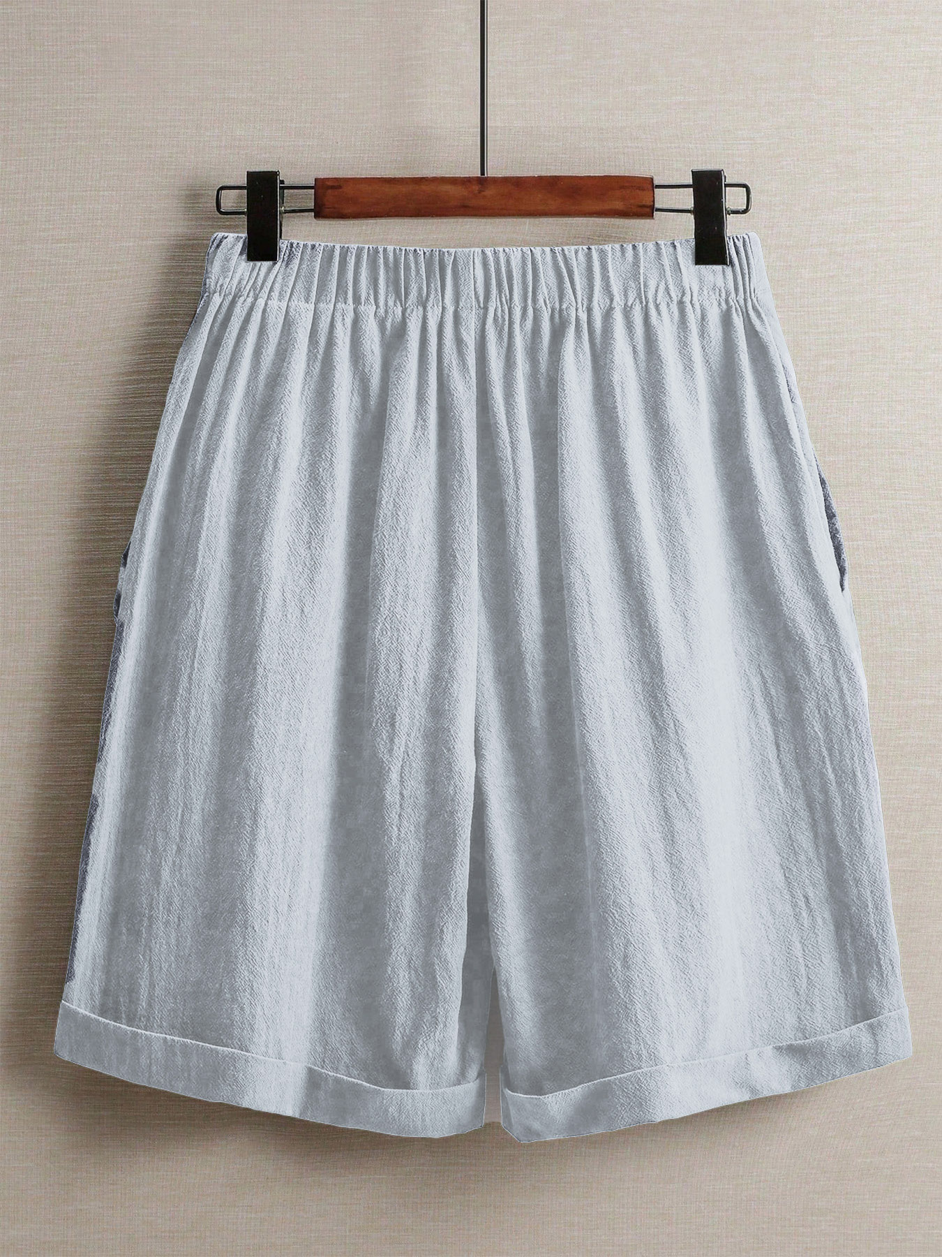 Pantalon large pour femme, taille haute, coupe droite, décontracté, pour l'été, idéal pour l'extérieur