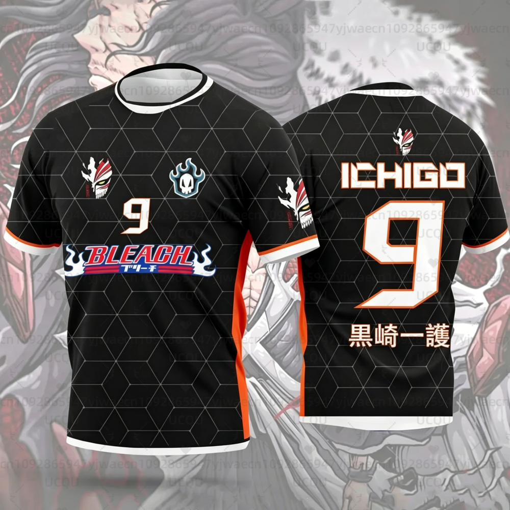 Nouveau Maillot de Football Anime Bleach Japon 2026 pour Hommes et Femmes – T-shirt Sport Décontracté d'Été