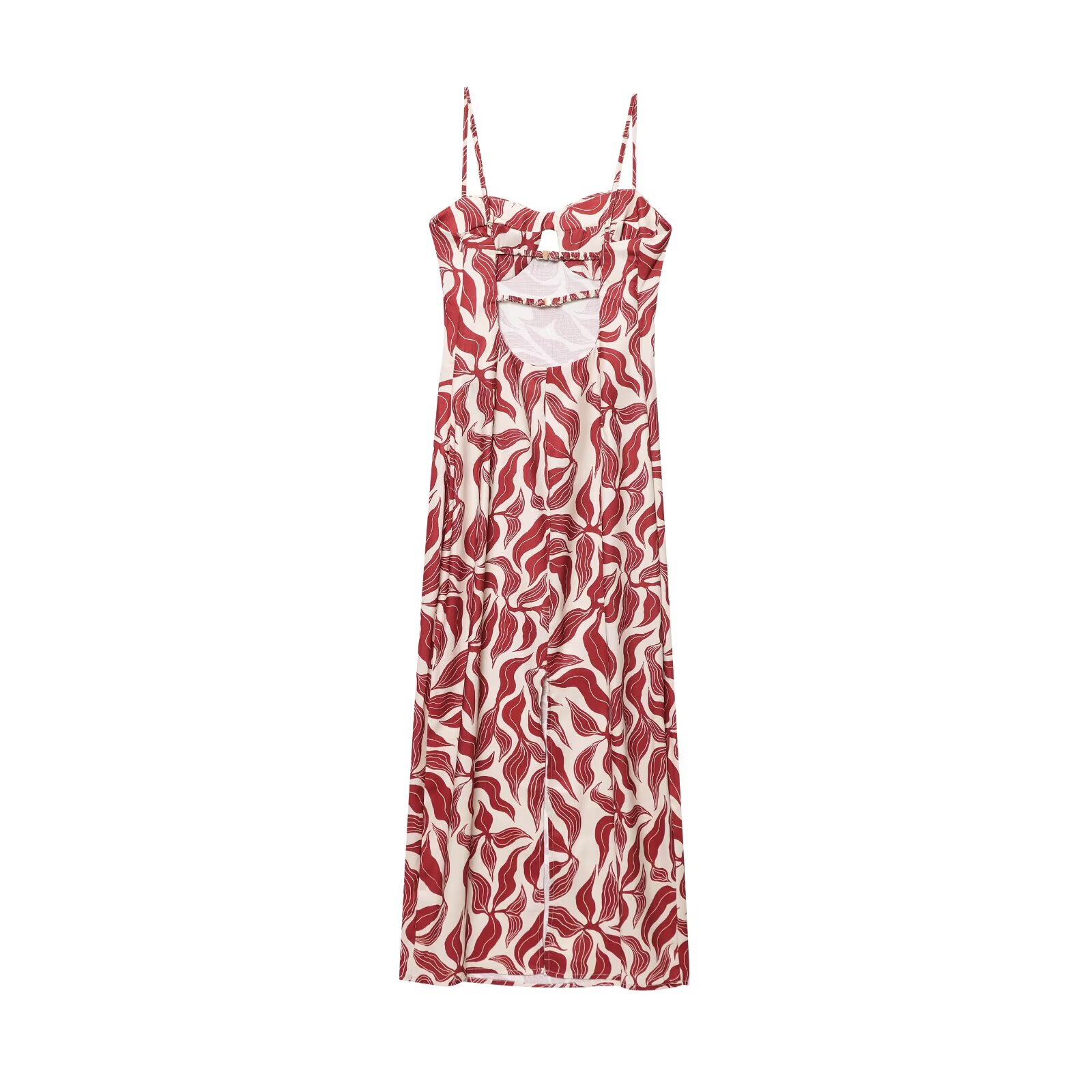 Robe d'été décontractée pour femmes, élégante, imprimé floral, dos nu, longue plage, 837209