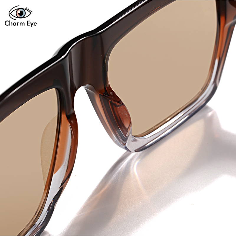 Nouveaux hommes lunettes de soleil cadre vert lentille bleue acétate carré marque de mode SACOMA conduite extérieure UV400 femmes lunettes de soleil de haute qualité