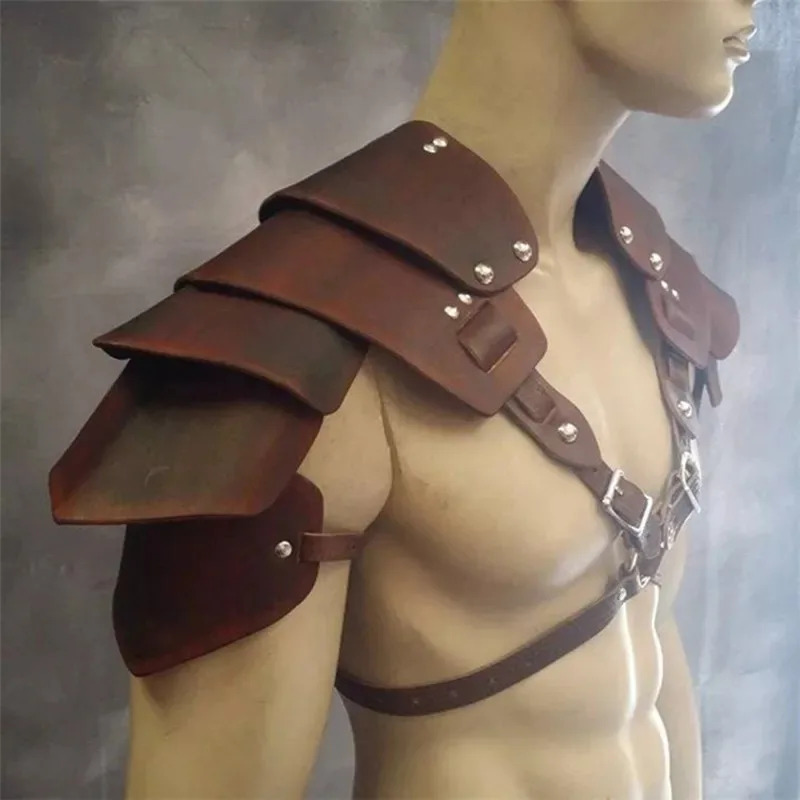 Cosplay médiéval guerrier Viking épaule Costume armure gladiateur samouraï chevalier pauldrons gothique Steampunk Halloween habiller $ #