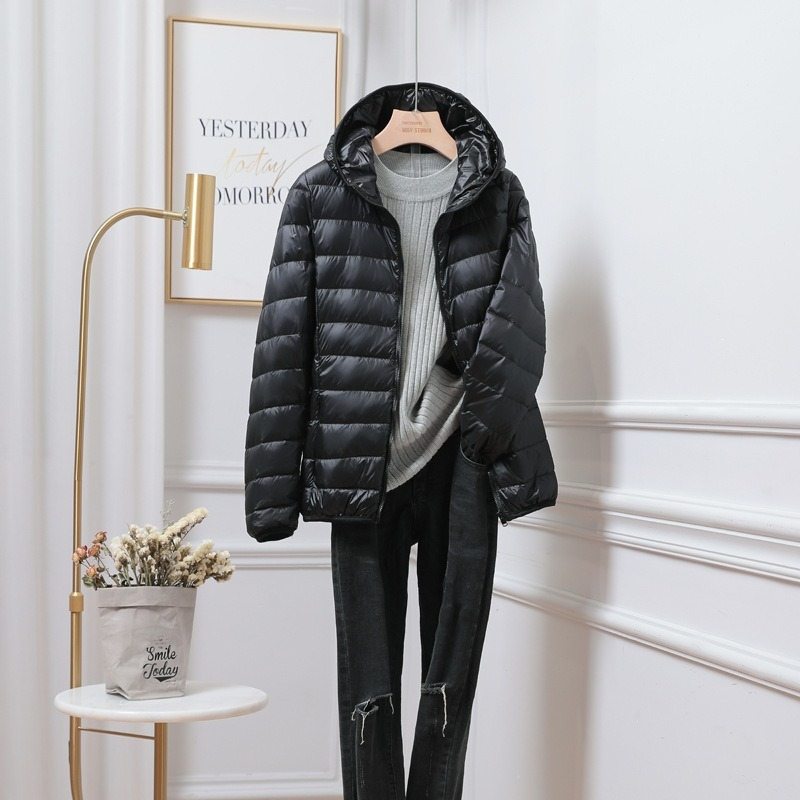 Doudounes à capuche ultralégères pour femmes, 2023 duvet de canard blanc, parkas décontractées, compressibles, printemps, hiver, nouveau, 90%
