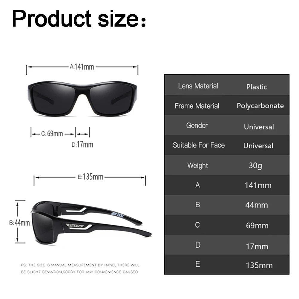 Lunettes de soleil polarisées hommes Designer HD conduite lunettes de soleil mode mâle lunettes de pêche UV400 pour Gafas Dirt Bike Moto conducteurs de voiture