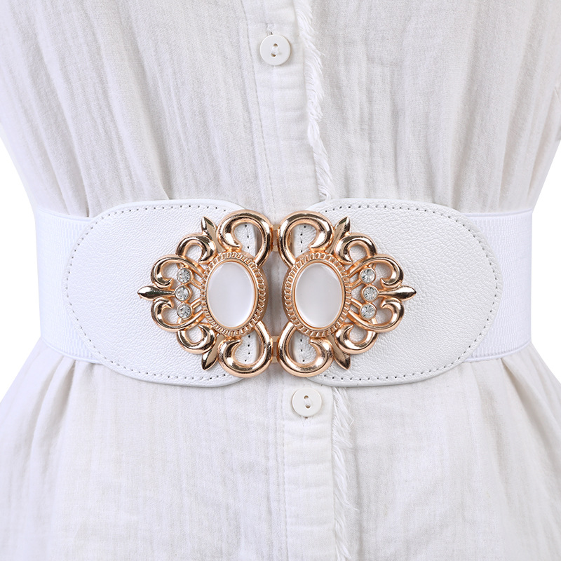 Ceinture élastique pour femmes, 65cm, à la mode, large, jupe décontractée, décoration, ceinture large