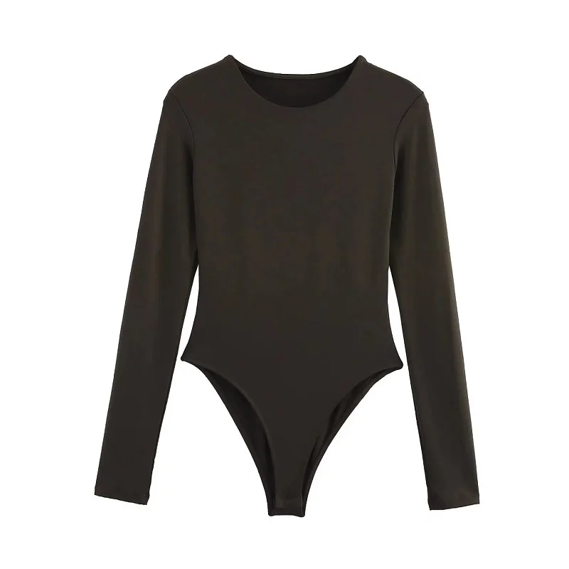 MUJER noir Bustier body pour femmes Sexy extrême body femmes à manches longues body femme une pièce été hauts femme 2025