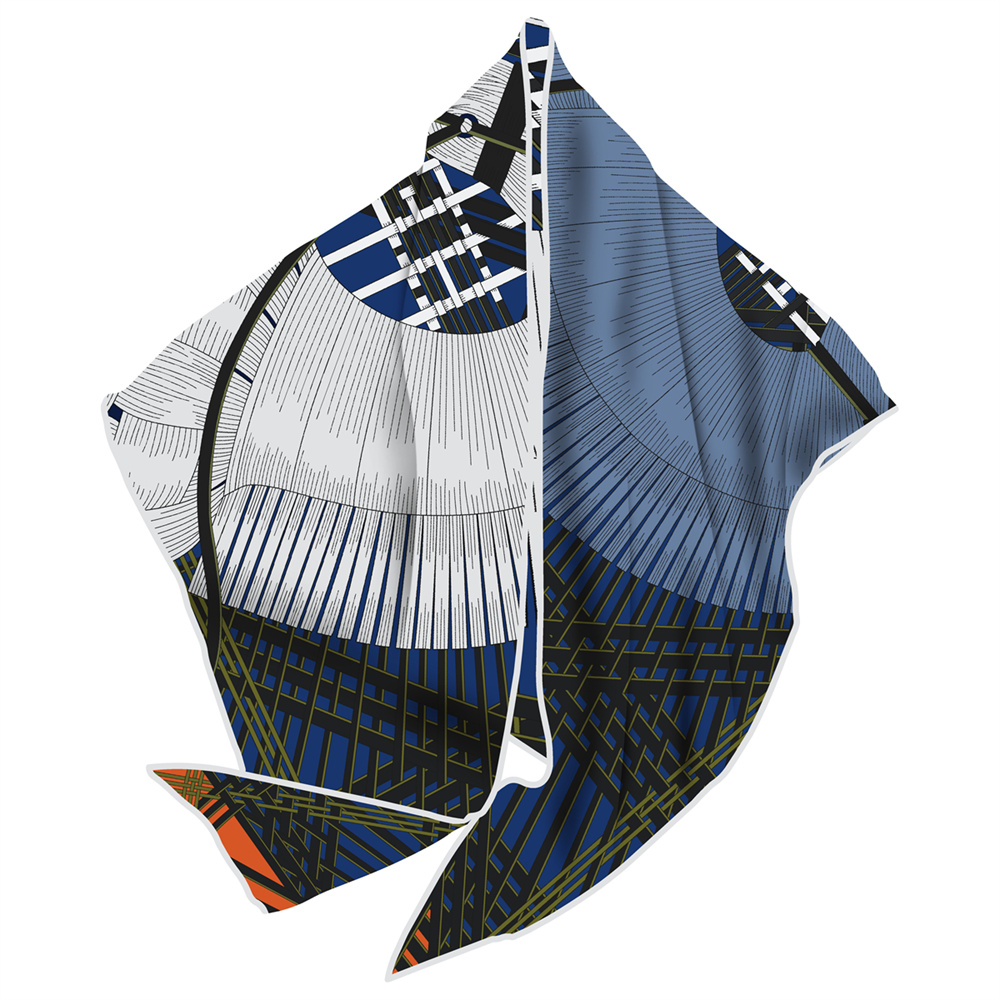 Écharpe Triangle de Marque pour Femme, Foulards en Soie Sergée, Bandanas de Luxe, Bandeaux, Hijabs, Foulards, Écharpes de Cou, Châles, Design Tendance