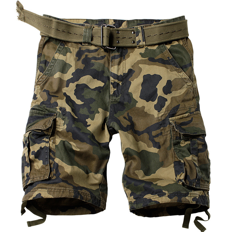 Solomon-Camouflage cargo multi-poches de style coréen pour hommes, objectifs de lavage amples, 29-42, été 2023