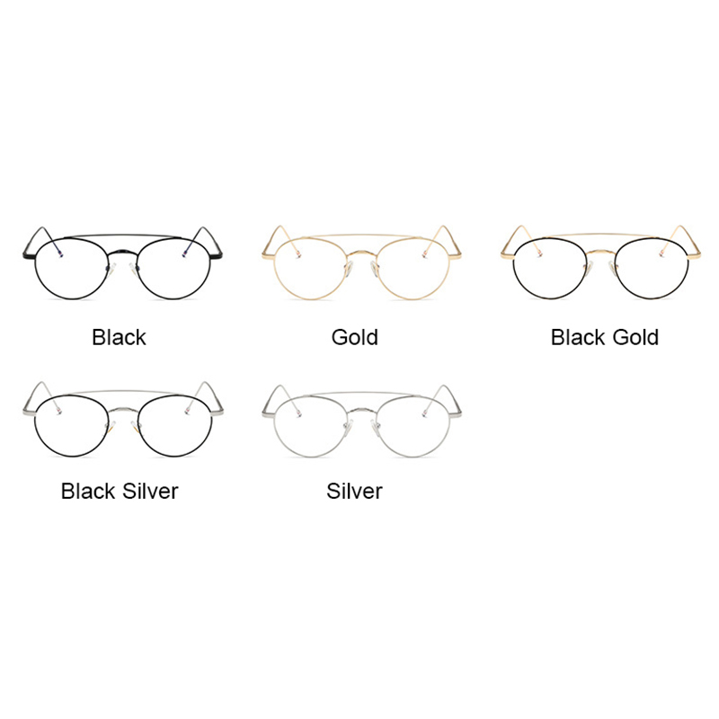 Lunettes rondes en métal pour femmes, tendance classique, monture de marque de luxe de styliste, élégantes, simples, à la mode, à Double pont, 2025