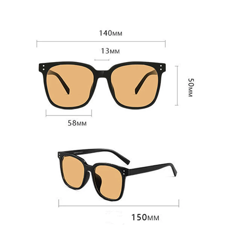 Vintage Ins Style lunettes de soleil pour femmes hommes voyage vacances UV400 lunettes dames carré à la mode Blush lentille lunettes de soleil