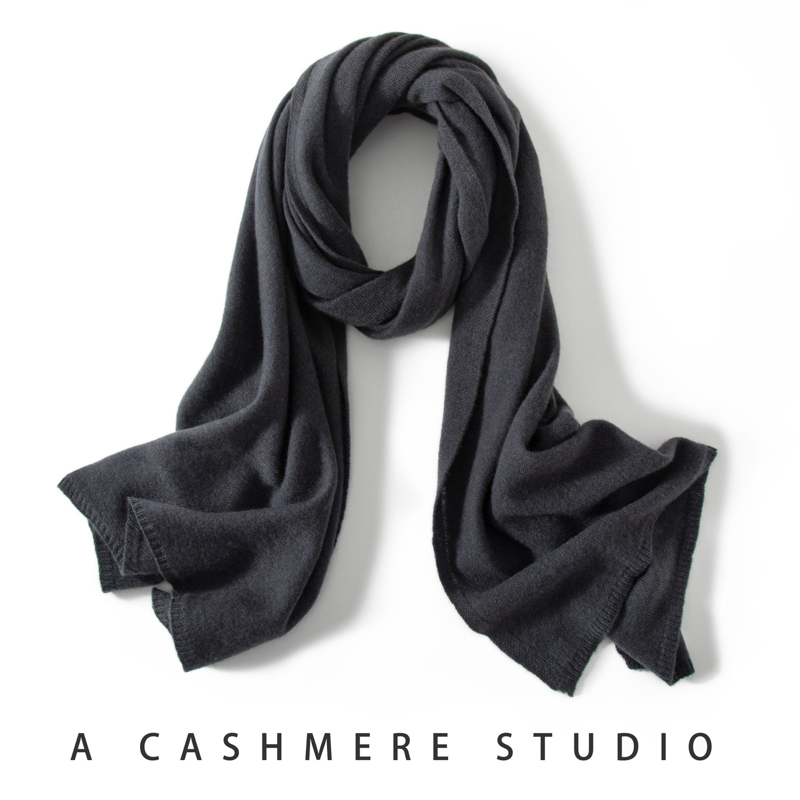 MERRILAMB-Écharpe en Cachemire pour Homme et Femme, Châle Chaud, Monochromatique, Rond, Long, Unisexe, Mode Hiver, Haute Qualité, 100%