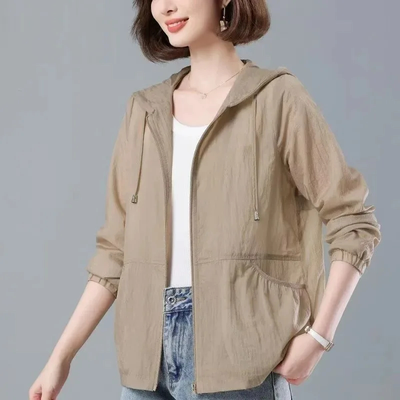 Veste Courte Femme Printemps Automne 2026 – Manteau Décontracté et Élégant pour Dames, Confortable et Protecteur Contre le Soleil