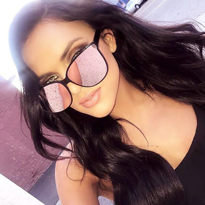 Lunettes De soleil œil De chat élégantes femme couleur luxe lunettes De soleil populaires hommes femme double faisceau lunettes De soleil surdimensionnées Oculos De Sol UV400