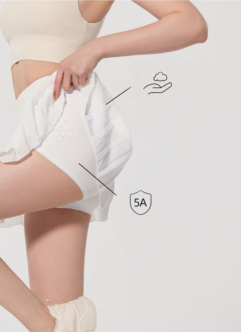 Jupe de Tennis plissée pour femmes, jupe courte de Yoga, sport, course à pied, antidérapante, taille haute, légère, athlétique, Golf, fluide