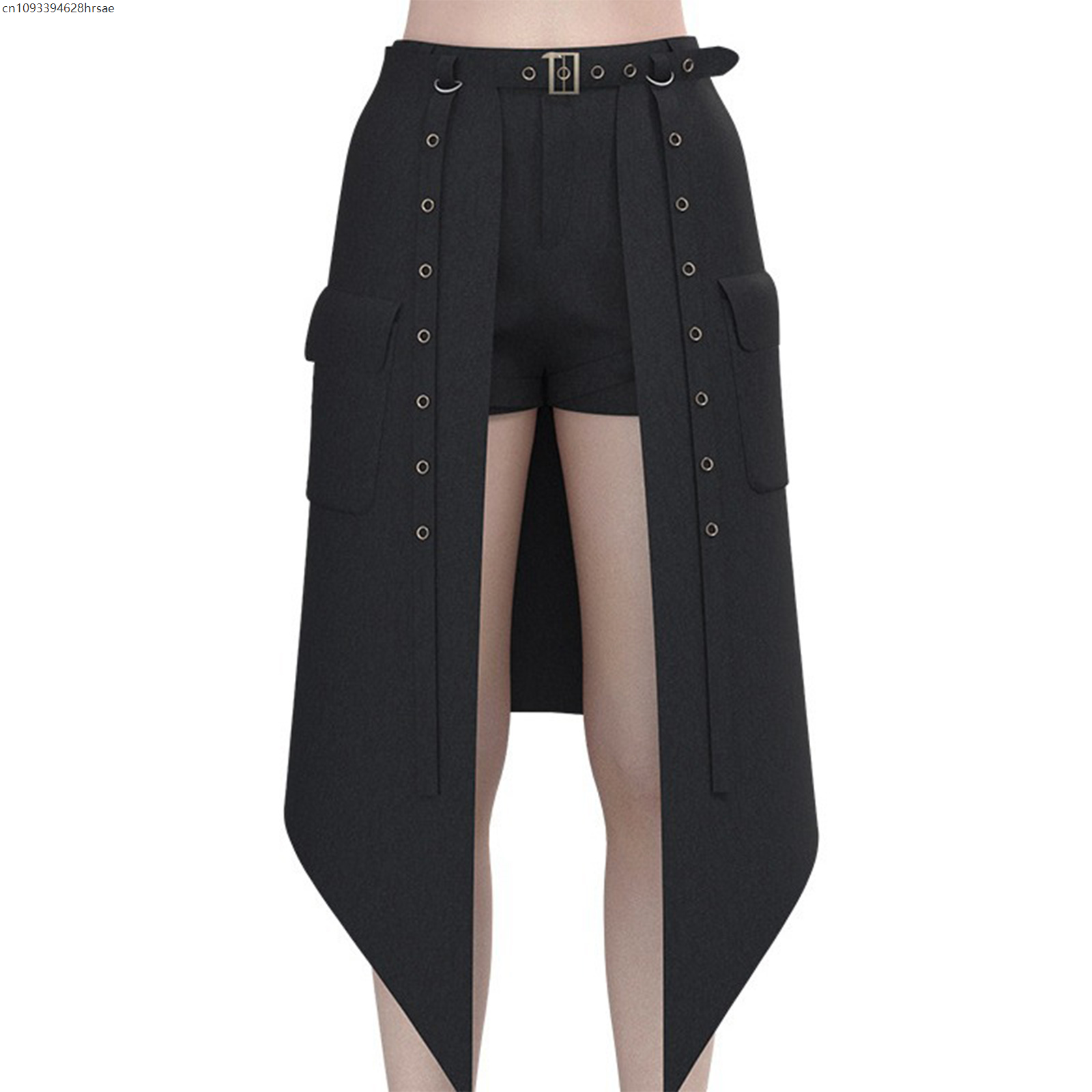 Vêtements médiévaux Rock foncé pour femmes, Costume Punk gothique, jupe courte, ensemble complet pour femmes, uniforme de fête de carnaval d'halloween