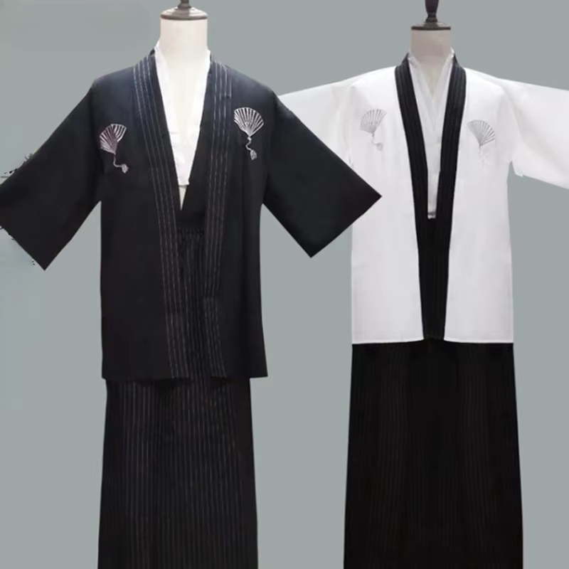 Kimono japonais pour homme, Yukata traditionnel, tenue vintage pour homme, costumes de danse de scène, vêtements de samouraï, vêtements asiatiques