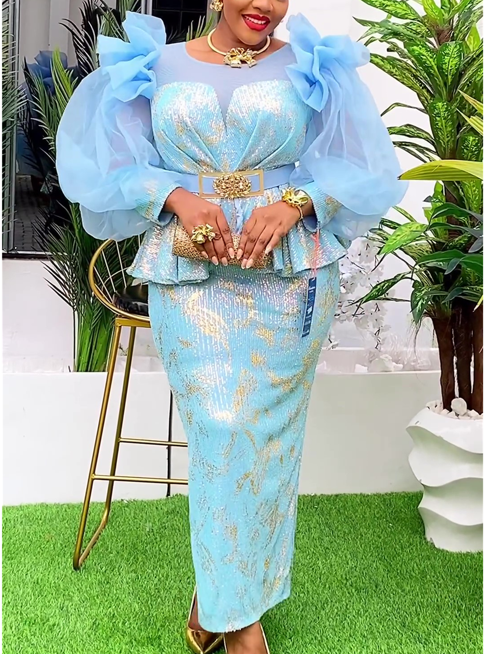 Robes africaines pour femmes, nouvelle mode, grande taille, paillettes, Robe longue de soirée, Dashiki Ankara, tenues, vêtements africains, 2025