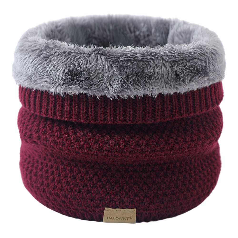 Écharpe en velours avec anneau pour femme, Bandana doux, Tour de cou chaud, Écharpe coupe-vent, Tour de cou, Bandeau de sauna, Monochromatique, Mode hivernale