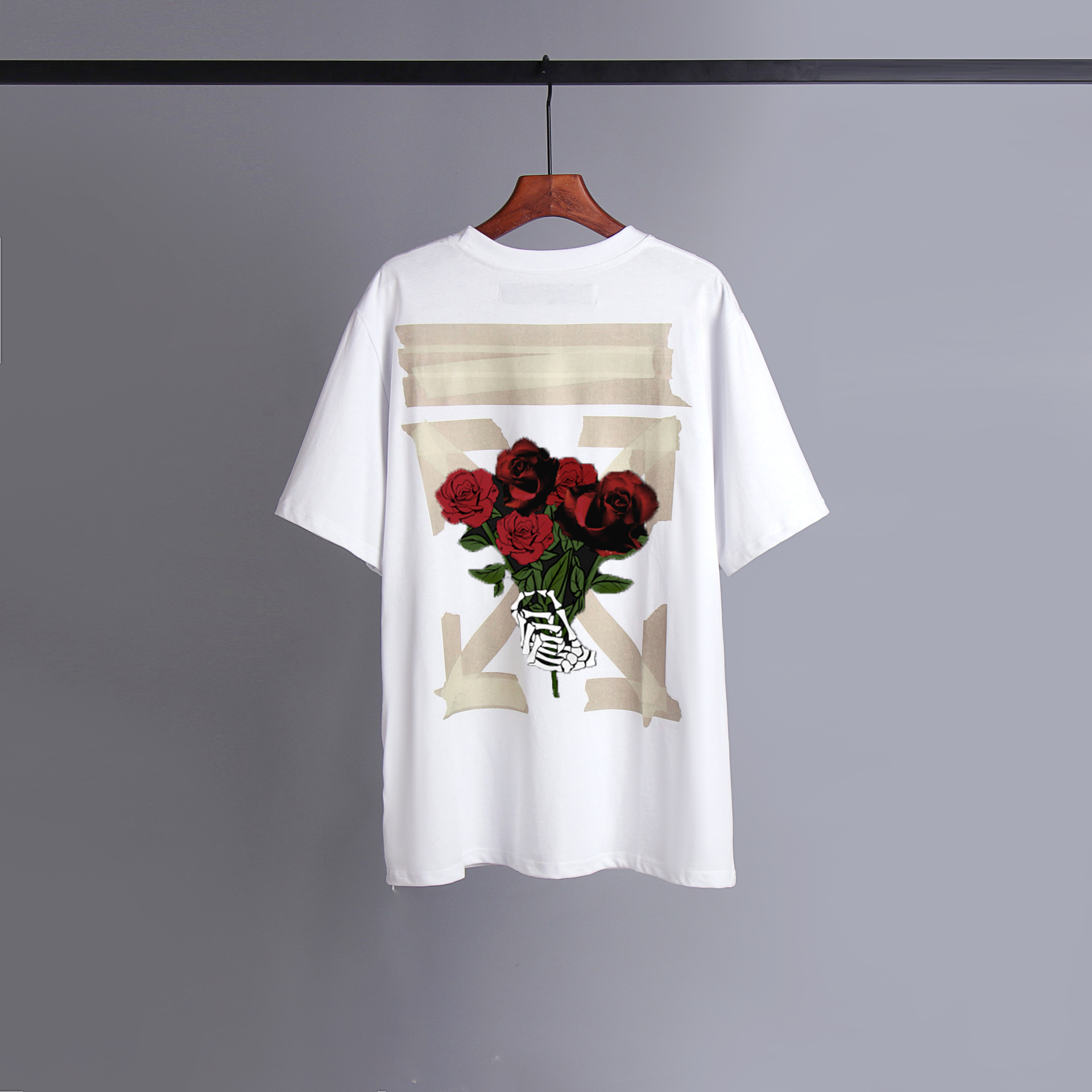 T-shirt graphique de luxe en coton style Hip Hop coréen, coupe oversize, pour hommes et femmes, été, marque de luxe, rétro, décontracté, ample, manches courtes