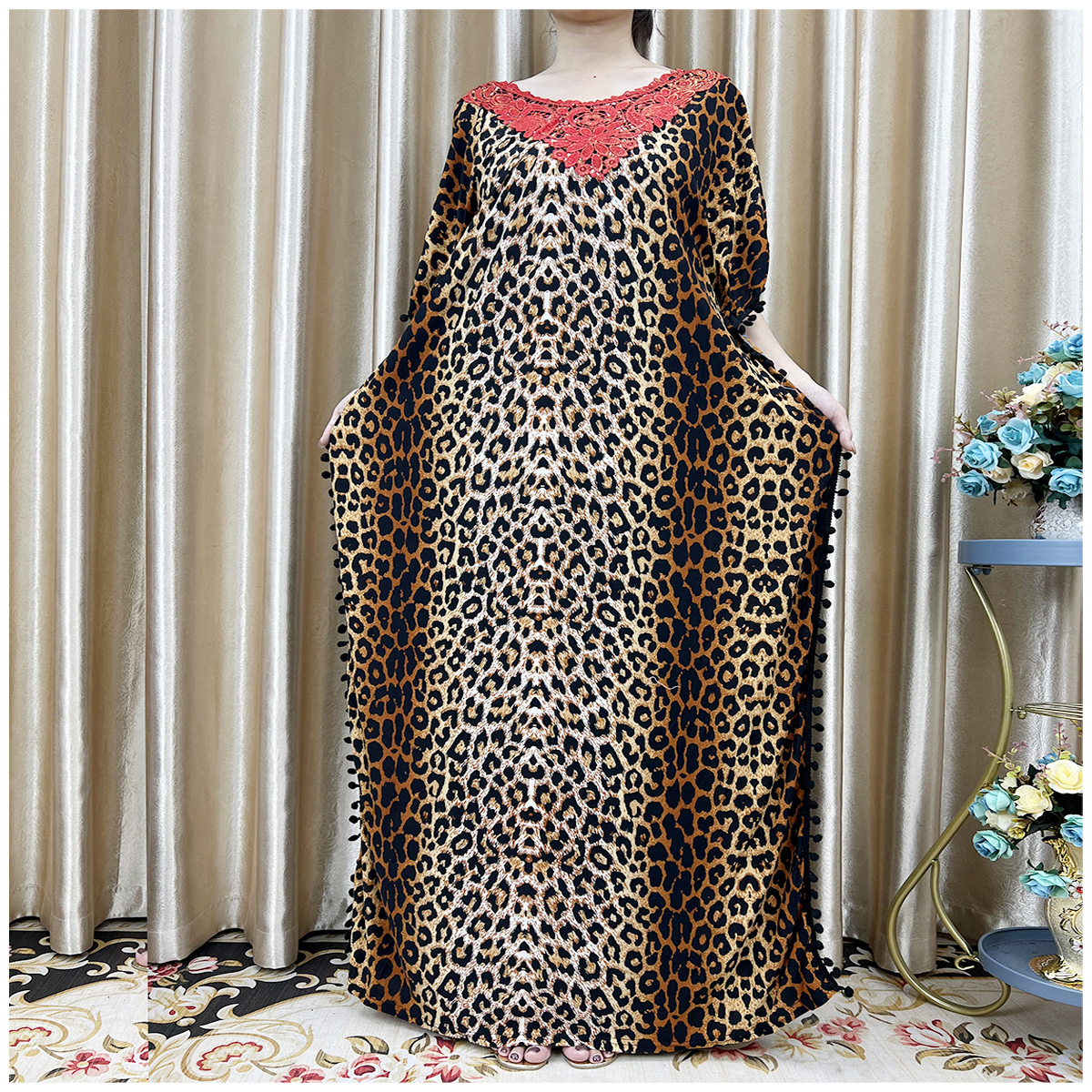 Robe africaine à manches fleuries pour femmes, Abaya musulmane, Dubaï, Turquie, mode musulmane, Hijab Cotta, vêtements musulmans jeunesse, nouveau