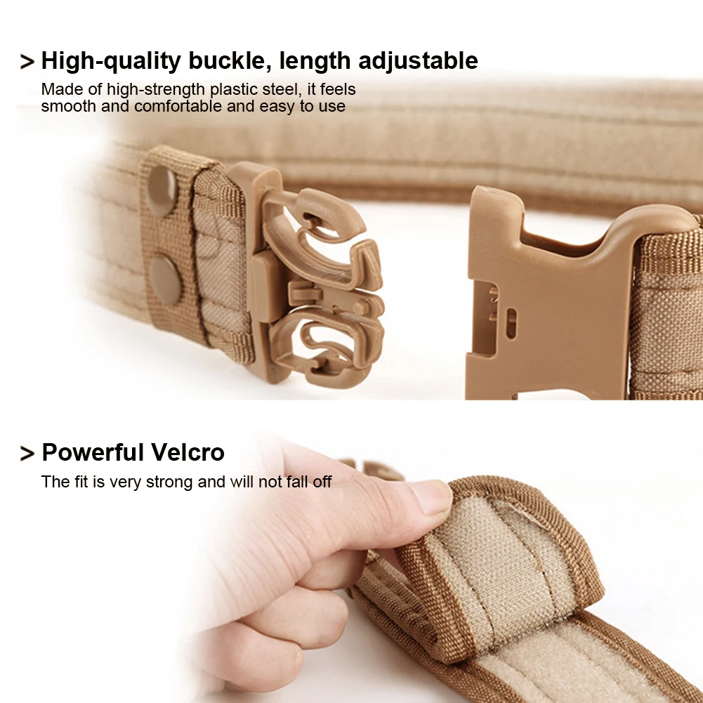 Ceinture tactique de Combat à dégagement rapide pour hommes, en toile, à la mode, pour Sports de plein air, entraînement, chasse, randonnée