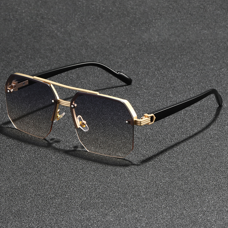 Lunettes de soleil classiques noires à grandes nuances carrées pour femmes et hommes, lunettes de soleil à la mode avec Protection Uv