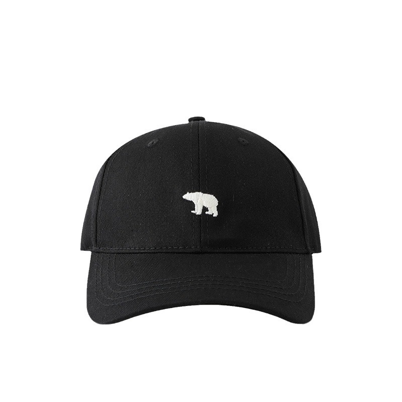 Casquette de baseball brodée ours élégant protection solaire respirant réglable idéal chapeau décontracté hommes femmes unisexe casquette de baseball