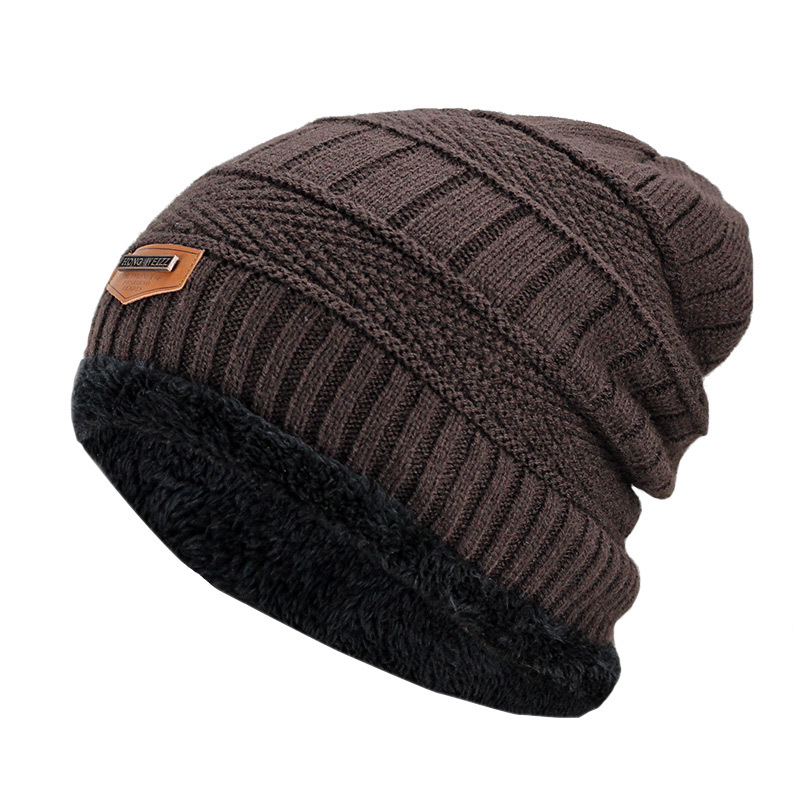 Bonnet d'hiver pour hommes chapeau tricoté casquette d'hiver Bonnet femmes casquette en laine épaisse cagoule masque Bonnet chapeaux