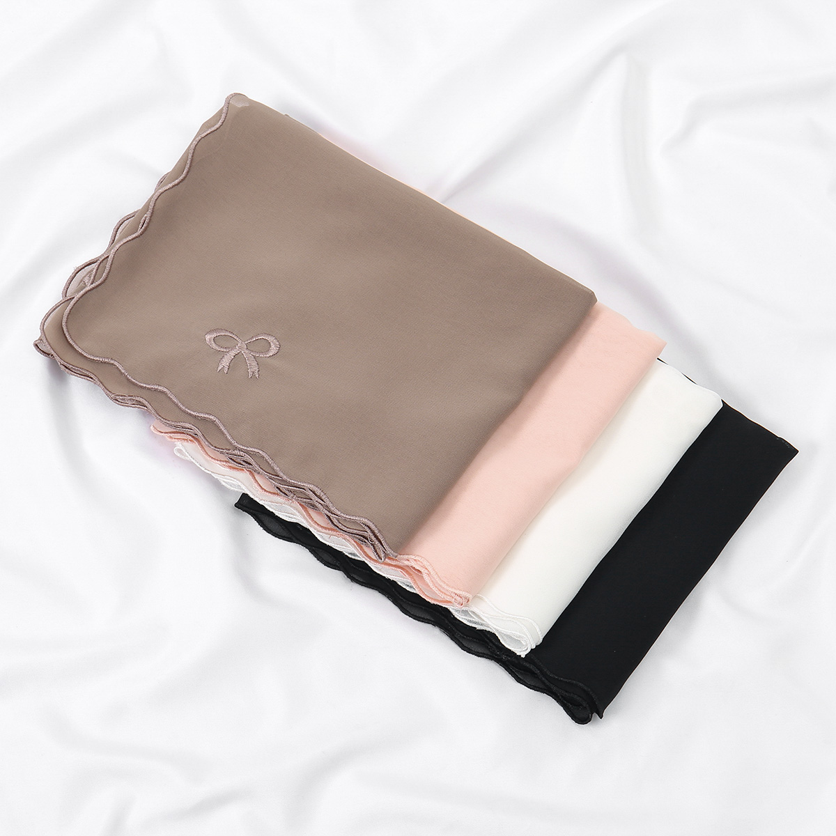 Nouveaux châles longs en mousseline pour femmes, foulards brodés floraux de qualité supérieure, couleur claire, turban respirant, couvre-chefs pour l'Aïd 180*70cm