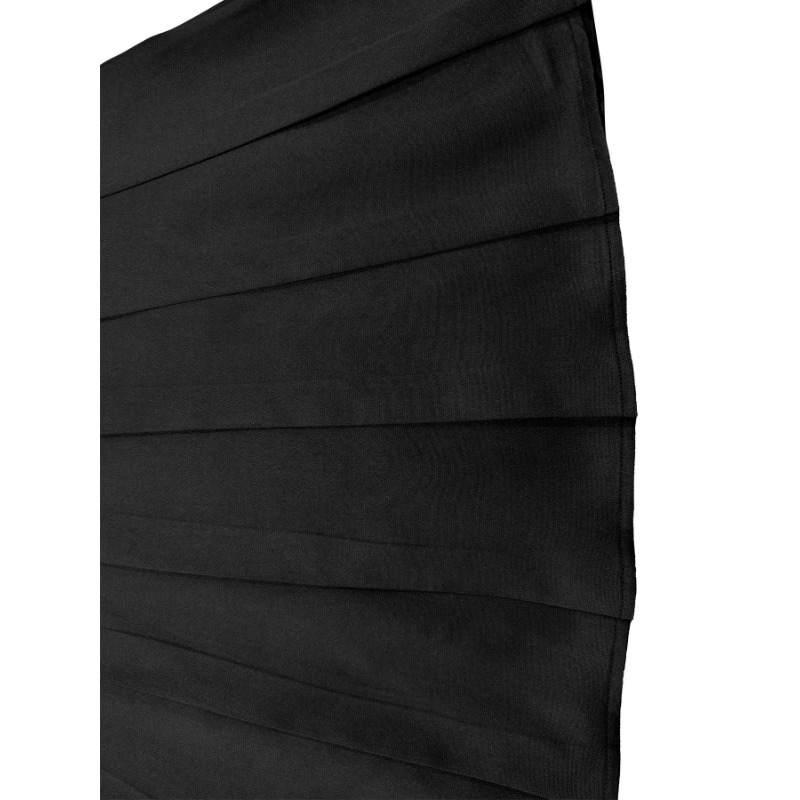 Jupe plissée à la mode pour femmes, grande taille 1XL-5XL, couleur unie, polyvalente et confortable