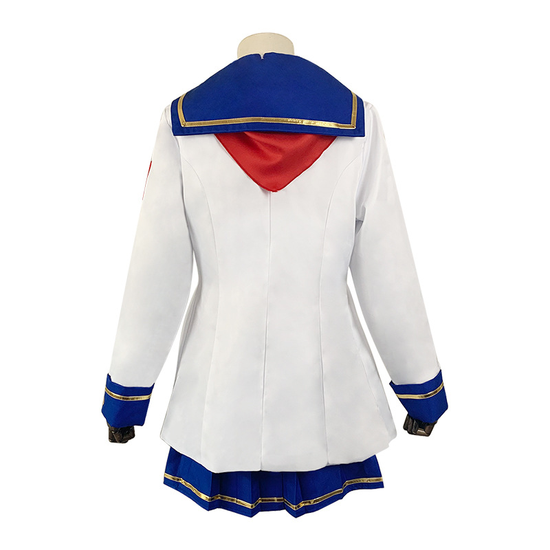 Jeu Umamusume: jolie casquette Derby Oguri, Costume de Cosplay, queue de perruque, uniforme de marin blanc, jupe manteau pour femme, joli Costume d'halloween