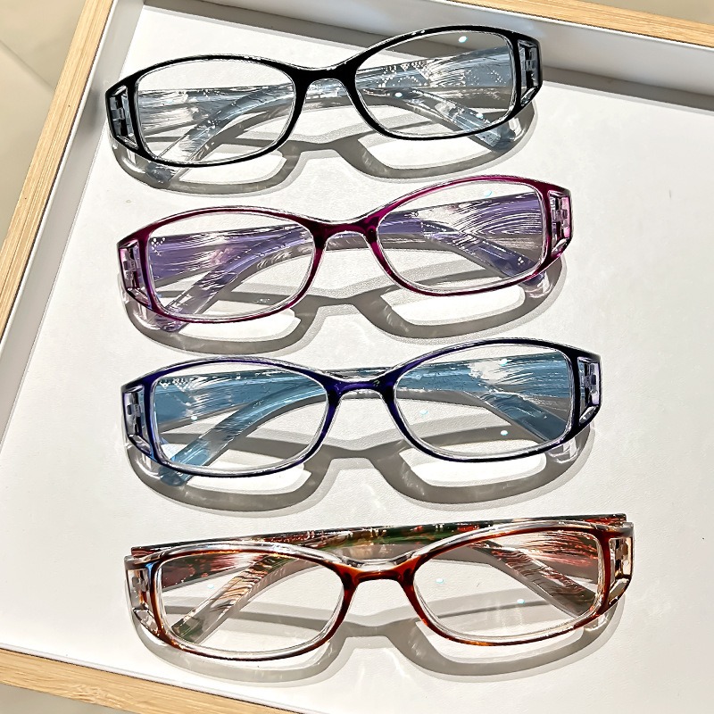 Lunettes de lecture élégantes pour femmes, ultralégères, PC, Anti-lumière bleue, petite monture carrée, presbytie, avec + 1.0 + 1.5 + 2.0 + 2.5... + 4.0