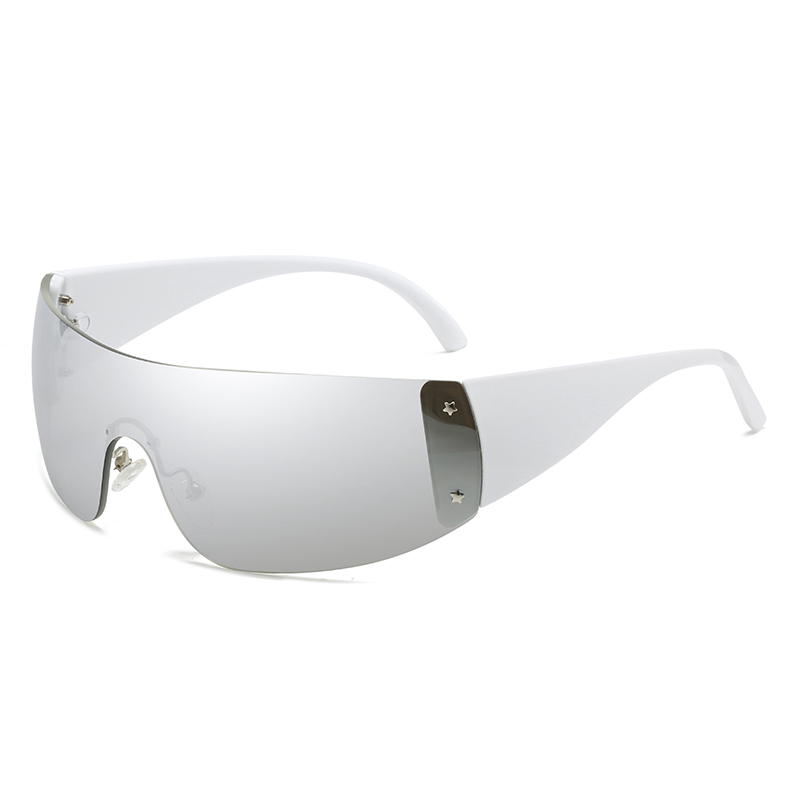 Marque de luxe Punk lunettes de soleil 2000'S nouvelles femmes une pièce lunettes de soleil design UV400 unisexe nuances lunettes mode Y2k lunettes