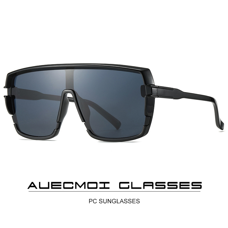 2024 Designer de luxe surdimensionné une pièce lunettes de soleil femmes pour hommes tendance lunettes de soleil marque Vintage mode Sport lunettes ombre