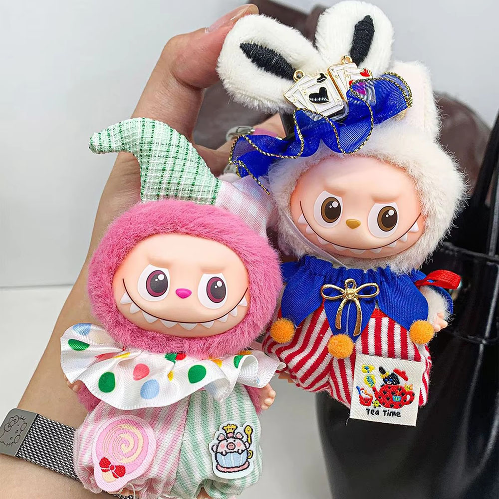 [Pas de poupée] vêtements pour Mini Labubu 4.0 ensemble de costumes de cirque vêtements de Clown pour 10.5 cm Labubu V4 vêtements de poupée accessoires de tenue
